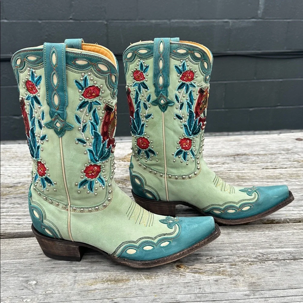 Double D Ranch x Old Gringo Horse Cowgirl Boots 8.5 - Picture 2 of 8